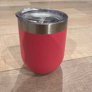 ZAK PINK 11.5OZ SIP & GO WINE CUP NEW NWOT